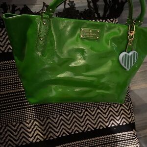 Kate Spade Vibrant Green Patent Shoulder Bag
